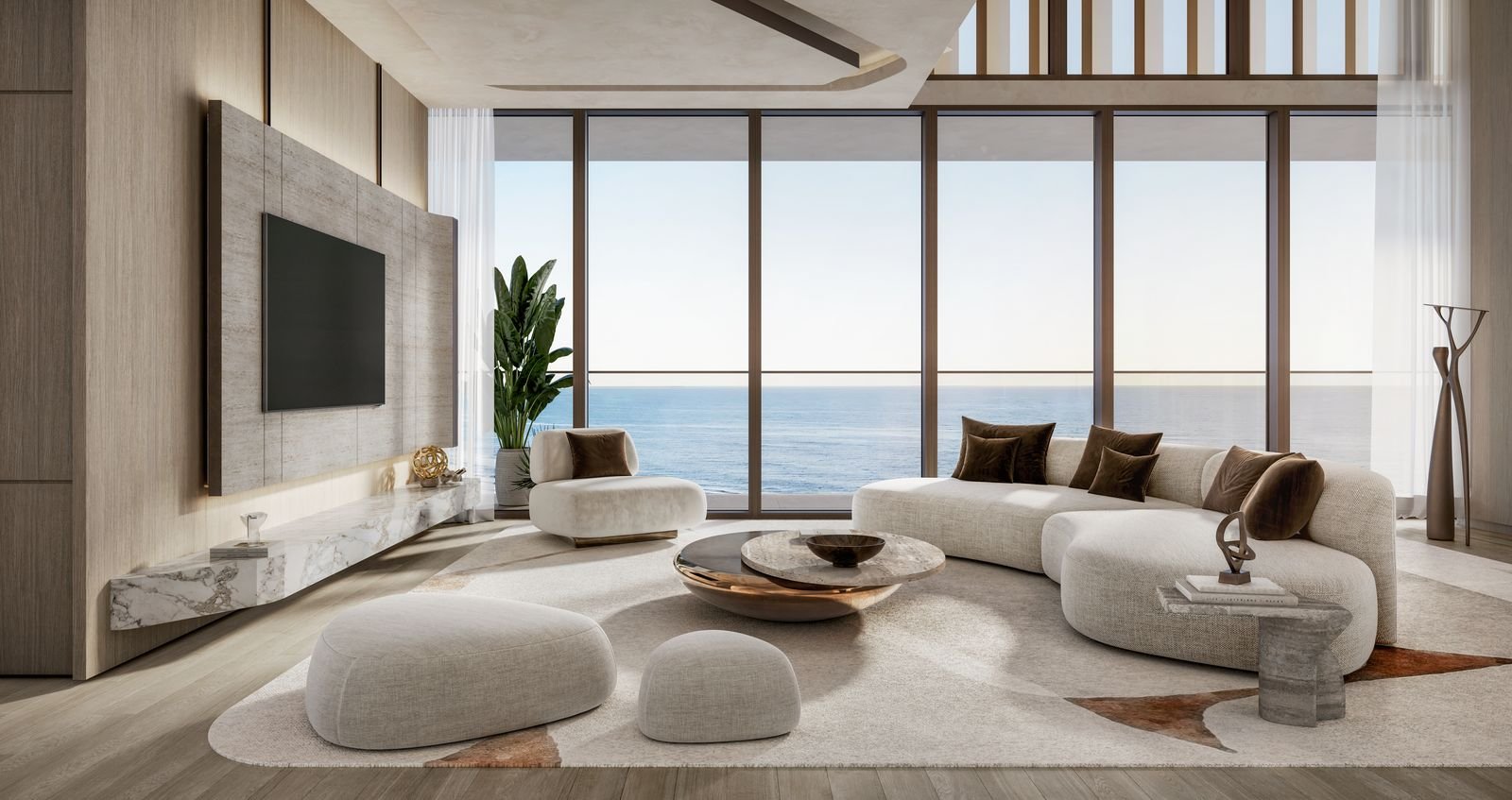 Interiors and natural light in Soulever residences