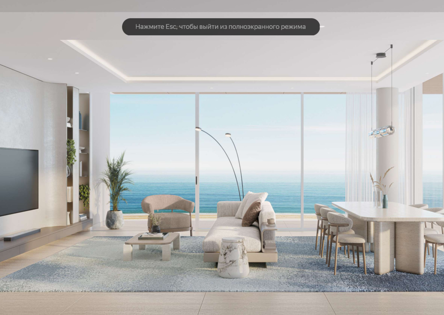 Apartments with floor-to-ceiling windows and ocean views