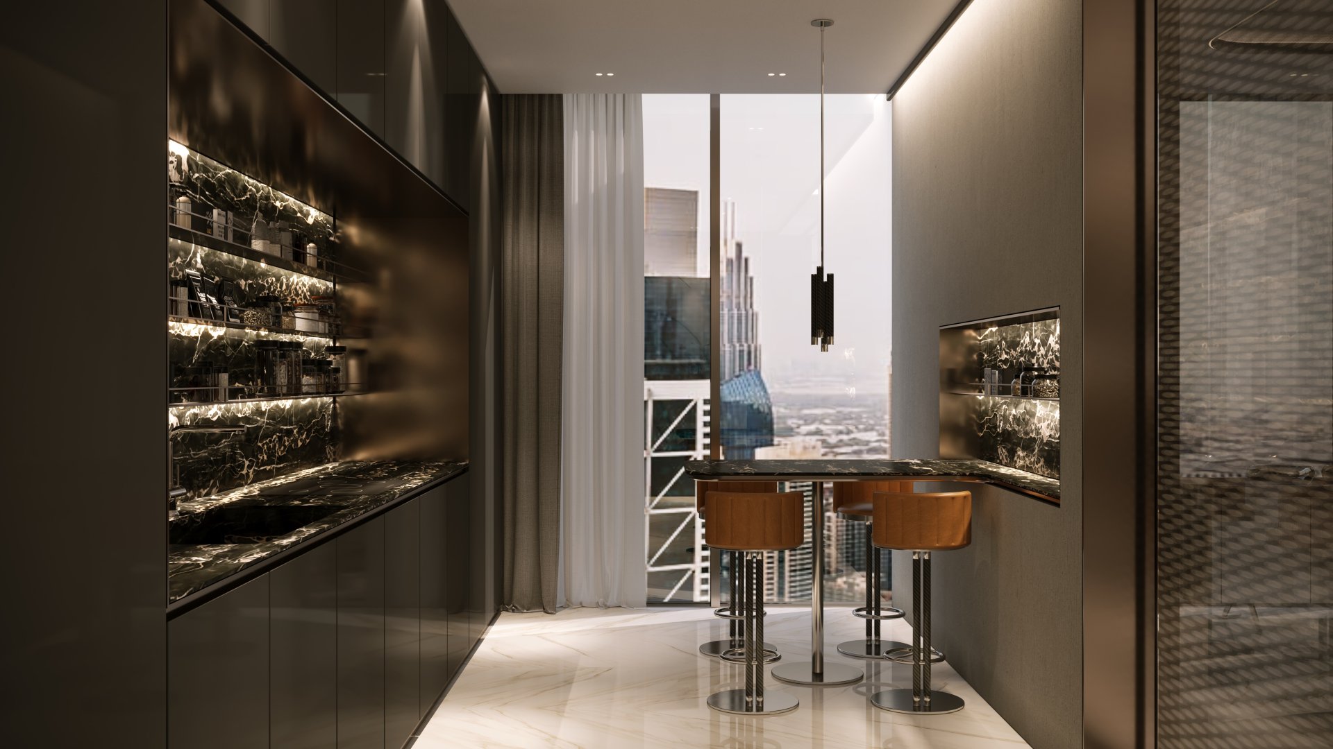 Pagani interiors in DAVINCI TOWER