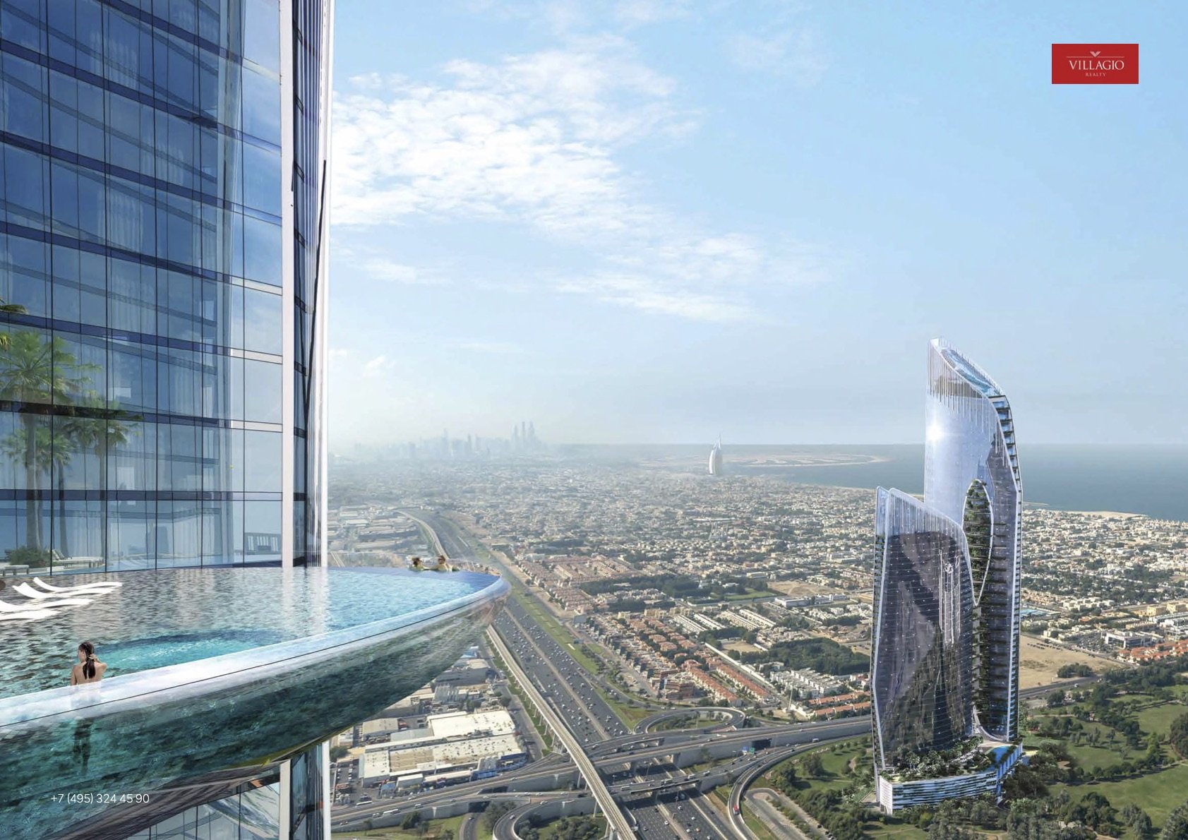 Sapphire panoramic pool and restaurants