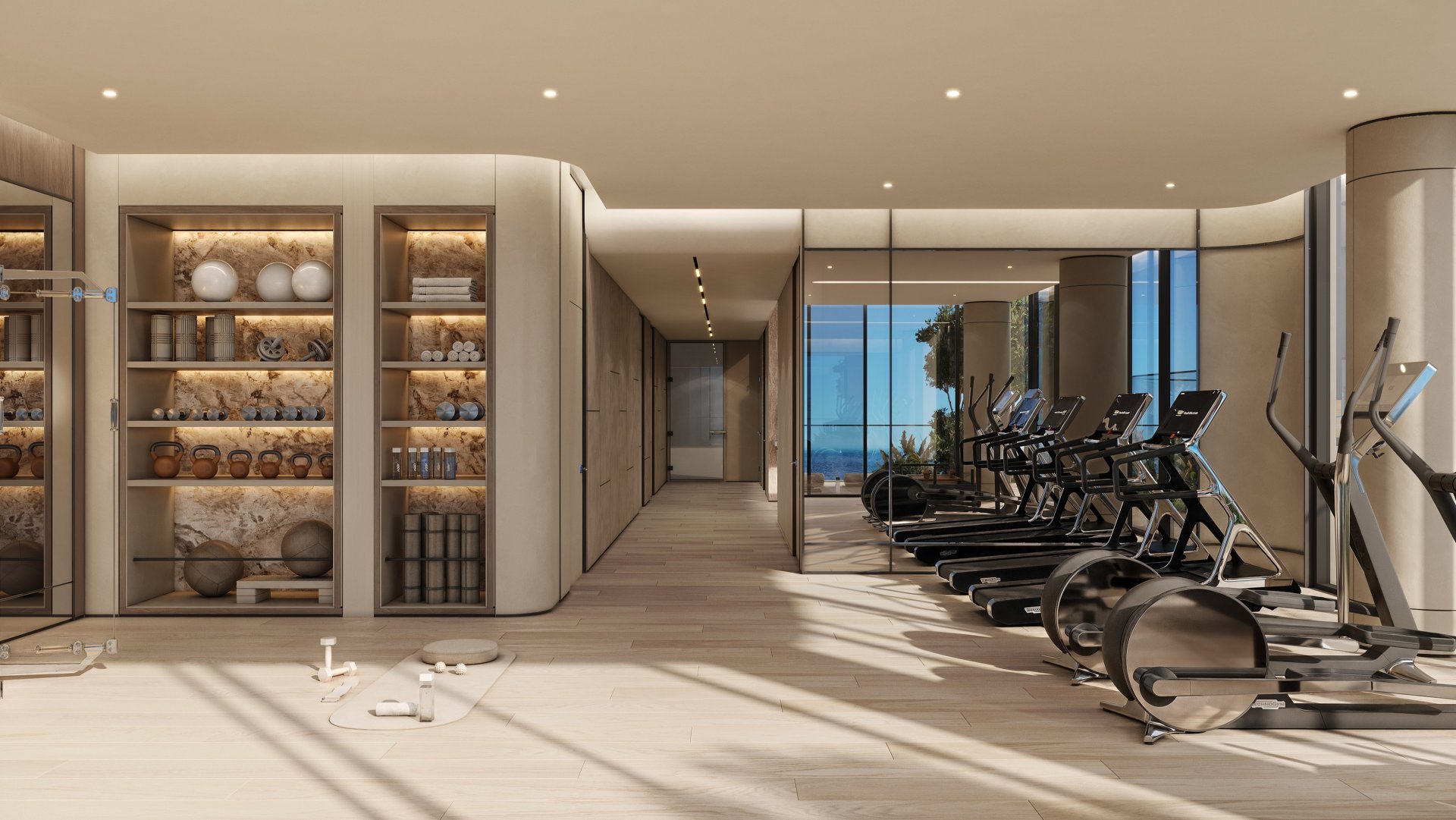 Тренажерный зал: Оборудование Technogym, разработанное Антонио Читтерио