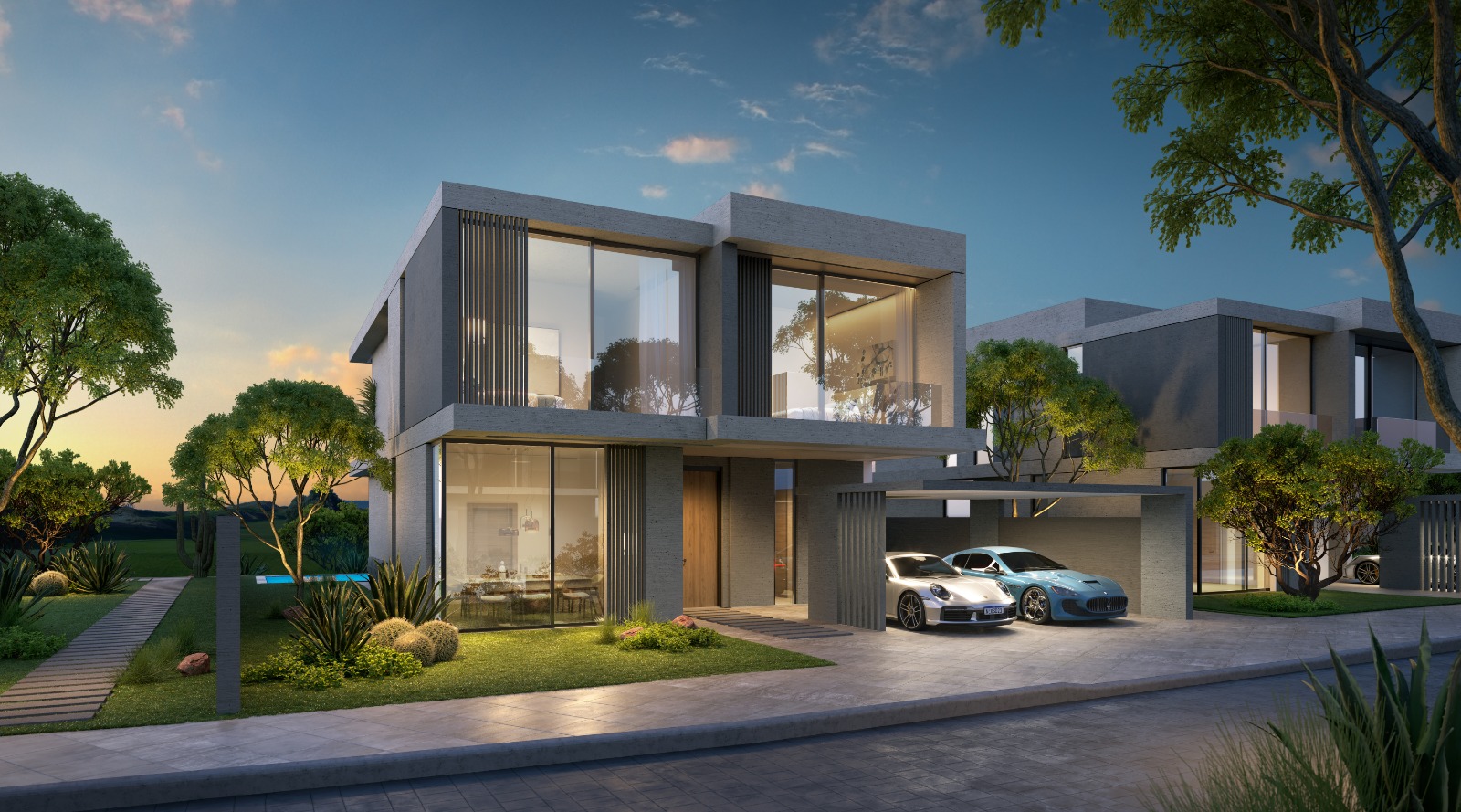 HALO – view of the townhouses above the Indian Ocean